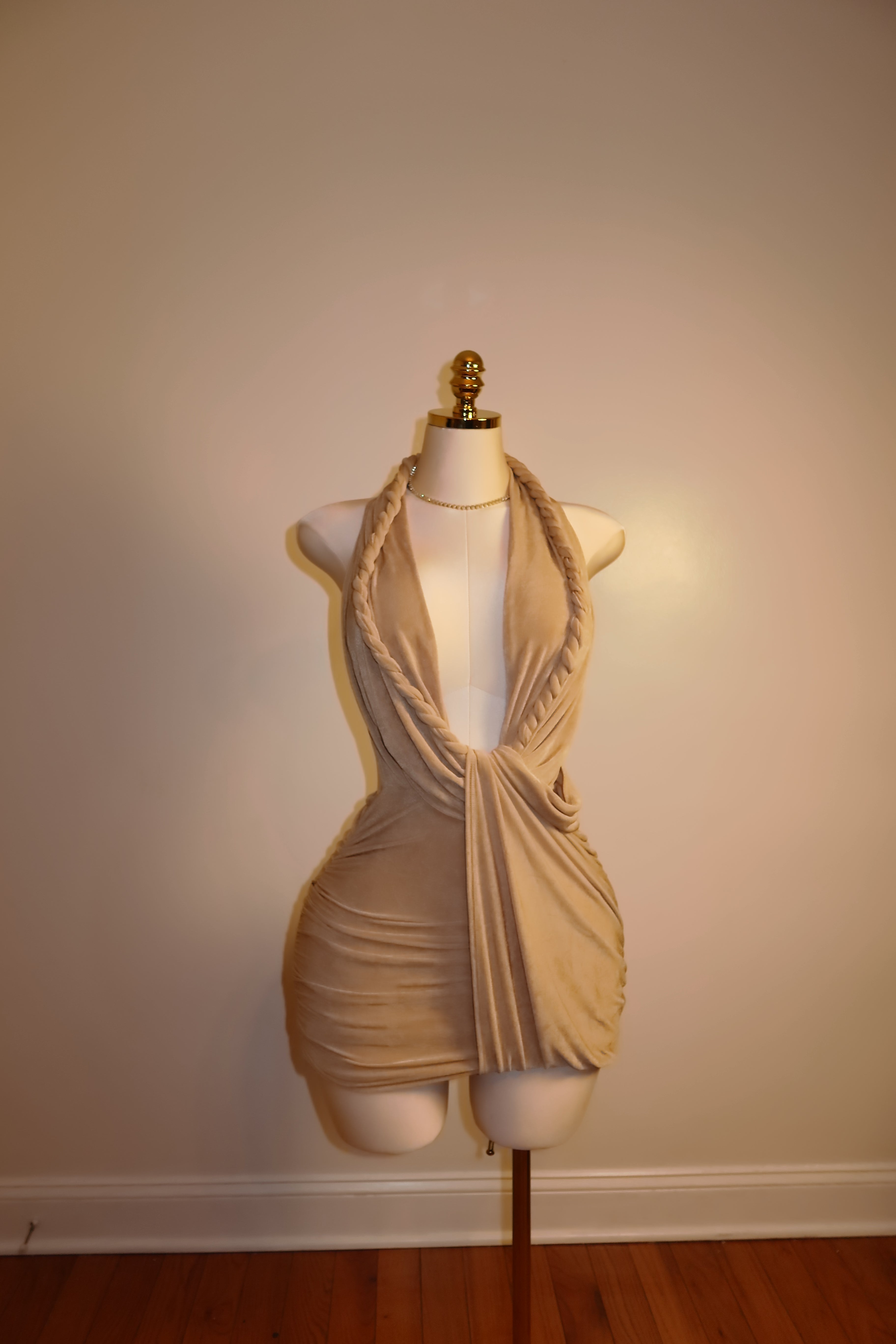 athena mesh mini dress Athena Chainmail One-Shoulder Silver Mini Dress Silver / S
