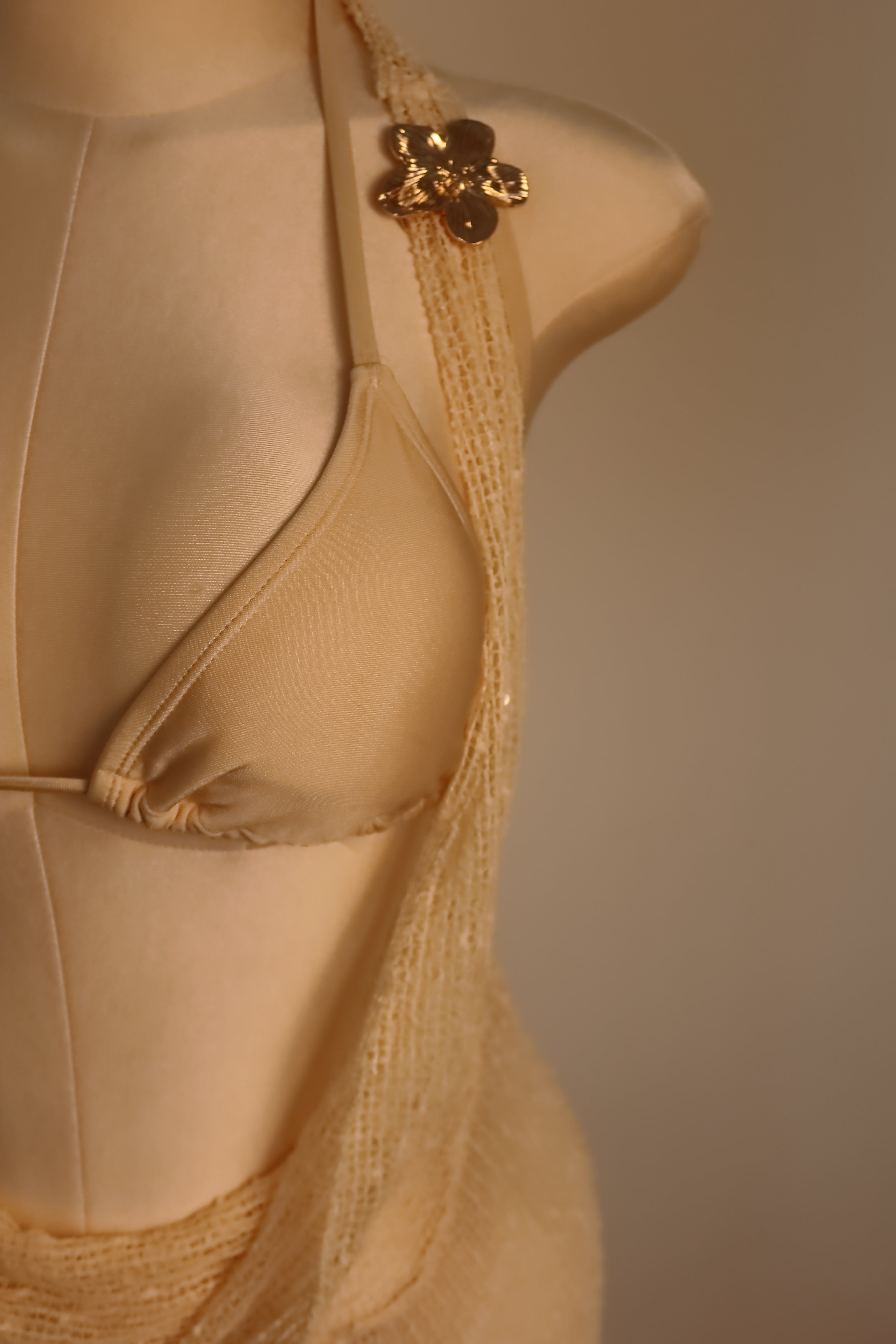 The "Sand Dollar" Off-White Bikini Set
