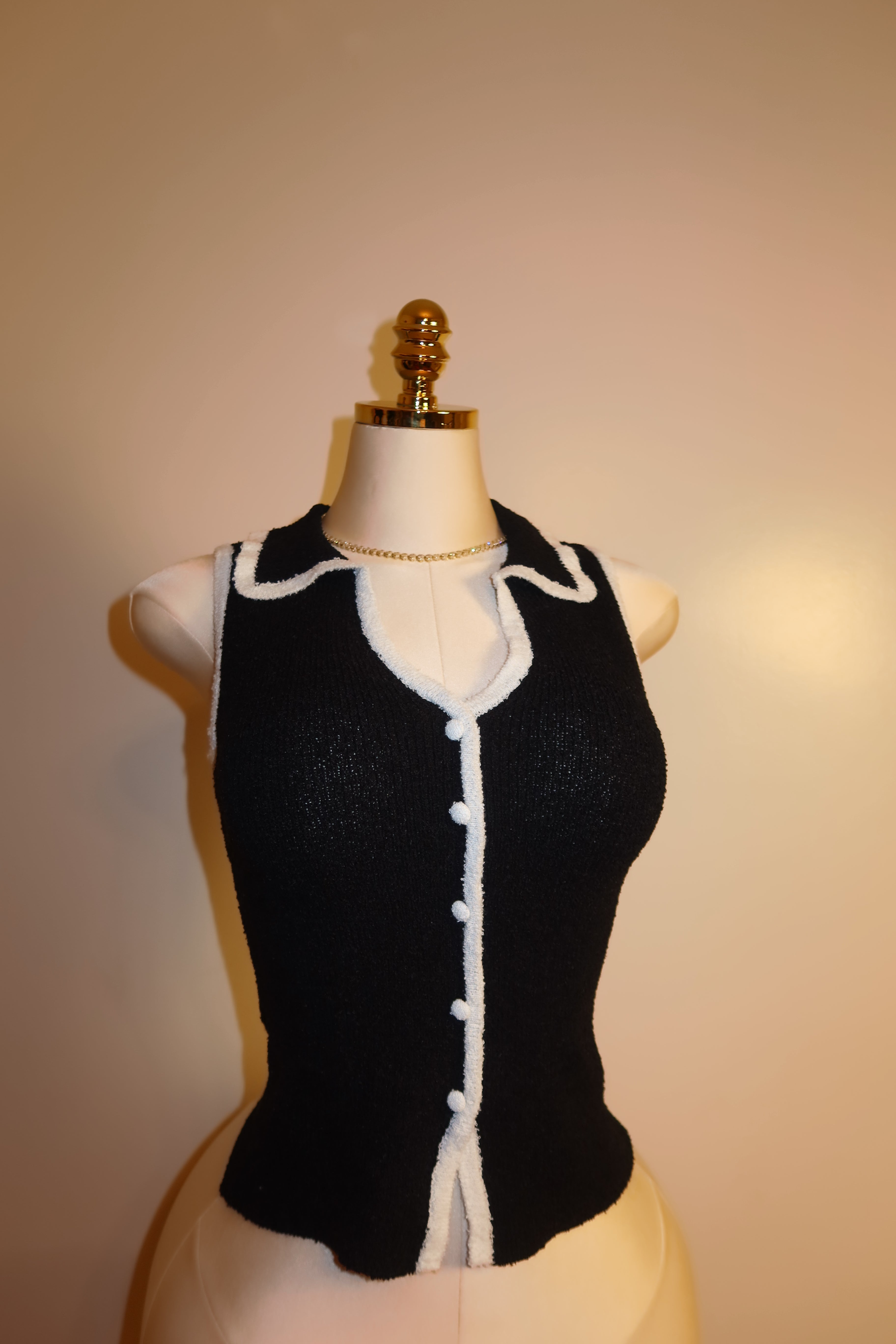 Signature V-Neck Button-Down Sweater Vest