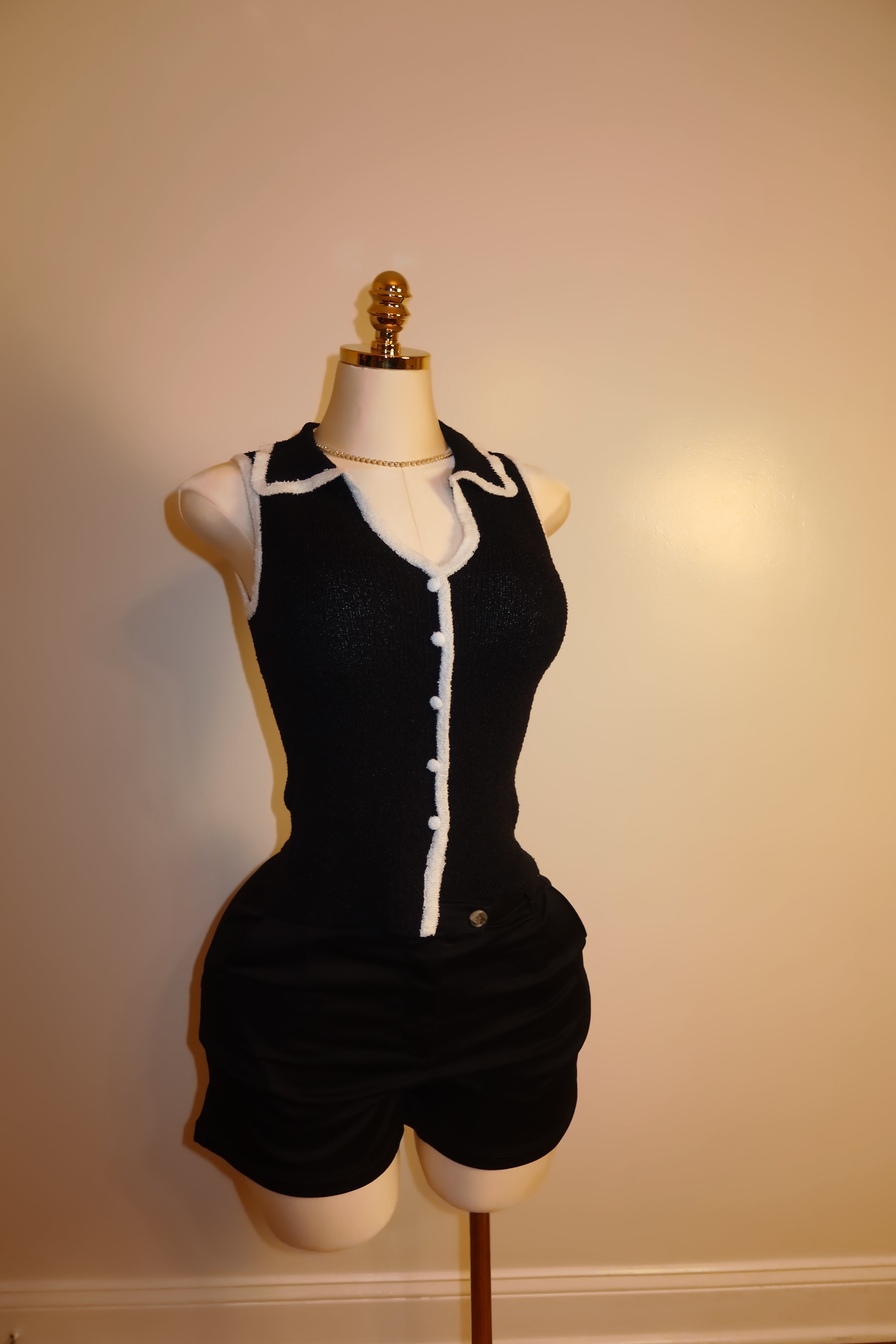 Signature V-Neck Button-Down Sweater Vest