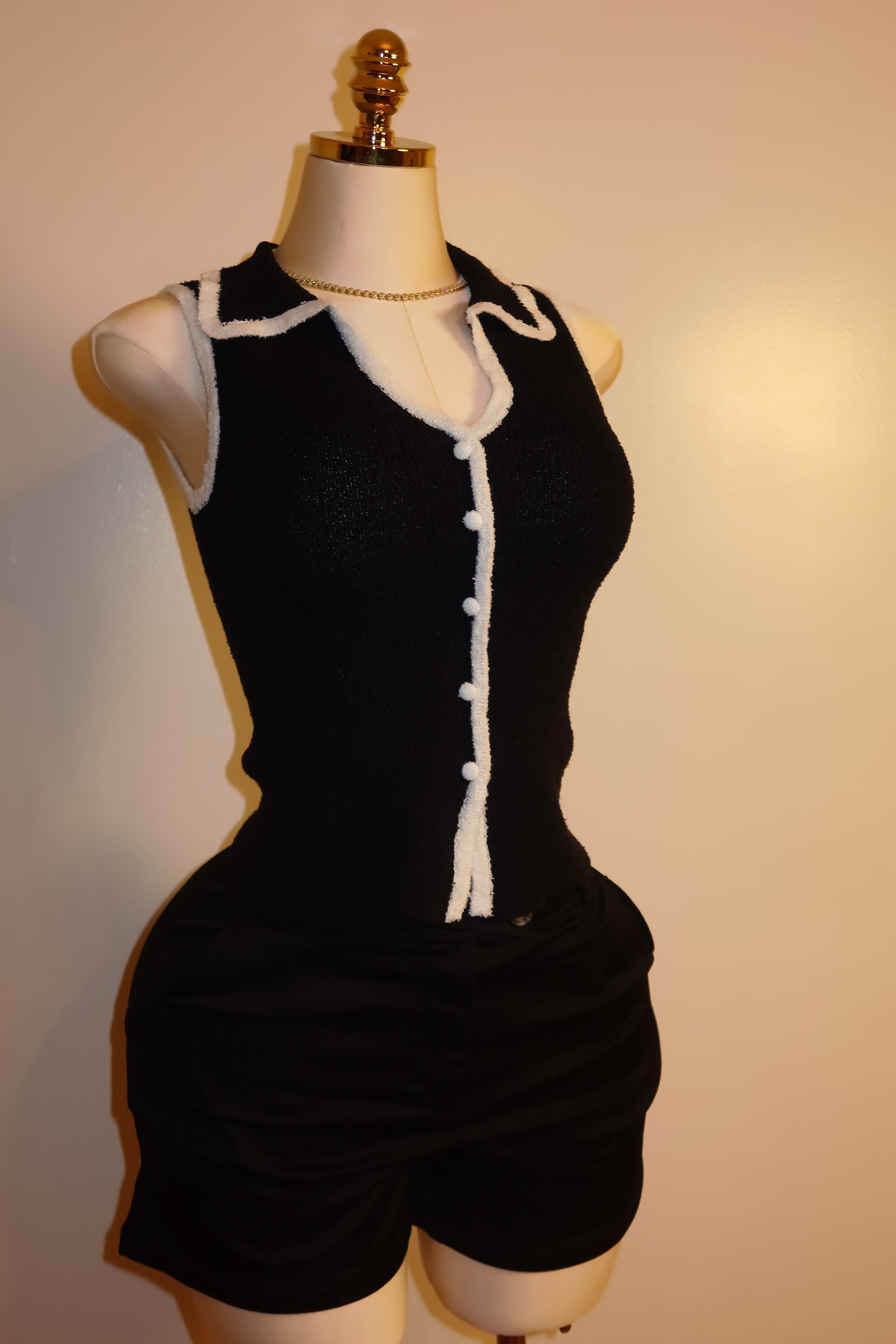 Signature V-Neck Button-Down Sweater Vest
